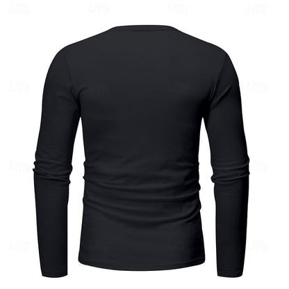 Grant | Classic Button-Neck Henley Shirt