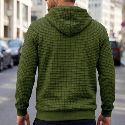 Merrick | Textured Hooded Pullover Hoodie
