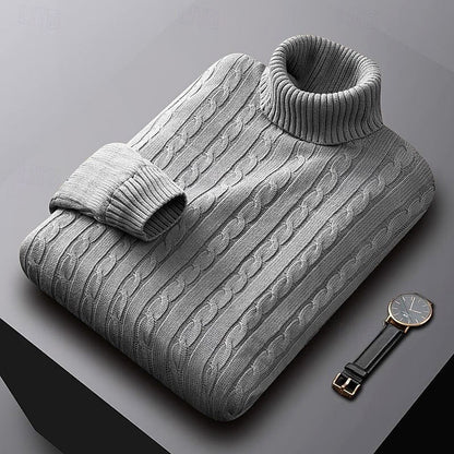 Gregory | Cable-Knit Turtleneck Jumper