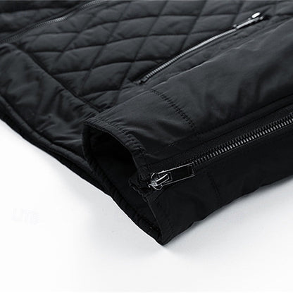 Carter | Diamond-Quilted Stand-Collar Jacket