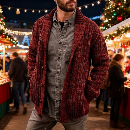 Wyatt | Shawl Collar Knit Cardigan