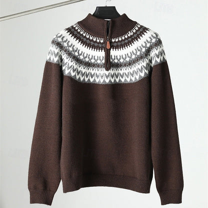 Xavier | Nordic Quarter-Zip Sweater
